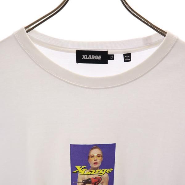 XLARGE エクストララージ プリント 半袖 Tシャツ XL ホワイト系 メンズ