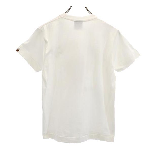 A BATHING APE アベイシングエイプ 日本製 プリント 半袖 Tシャツ S 白系 メンズ