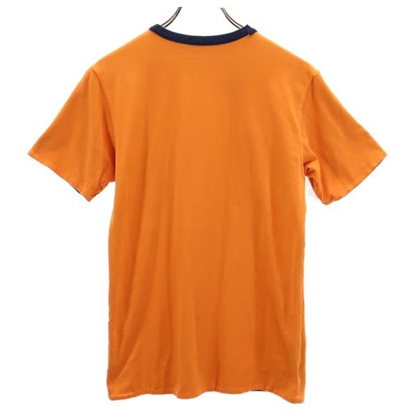 A BATHING APE アベイシングエイプ 日本製 プリント 半袖 リバーシブル Tシャツ S オレンジ系 メンズ