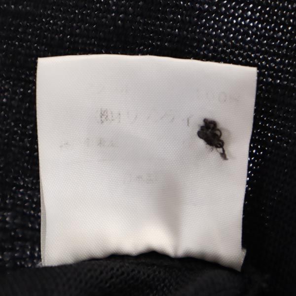 INTER PLANET インタープラネット 7分袖 カーディガン 2 黒 レディース