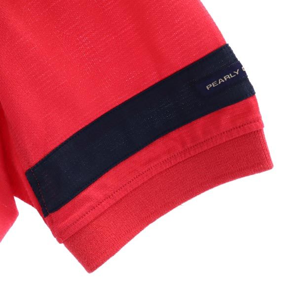 MASTER BUNNY EDITION マスターバニーエディション 日本製 ゴルフ 半袖 ポロシャツ 4 赤 メンズ