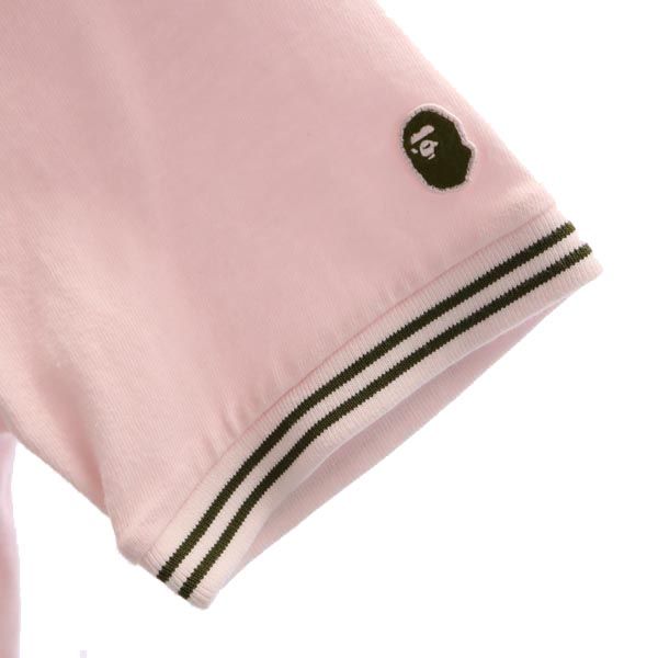 A BATHING APE アベイシングエイプ 日本製 半袖 Tシャツ S ピンク クルーネック メンズ