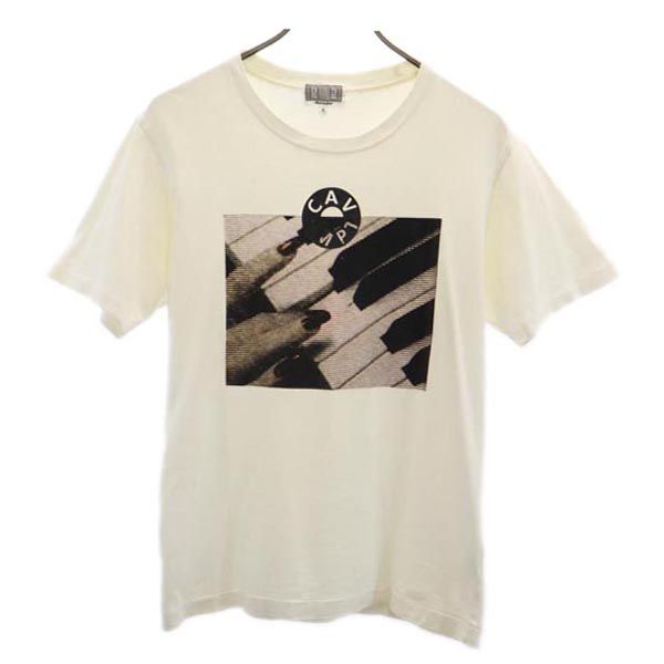 C.E シーイー 日本製 プリント 半袖 Tシャツ S ホワイト メンズ