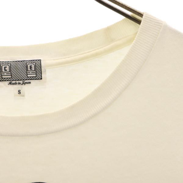 C.E シーイー 日本製 プリント 半袖 Tシャツ S ホワイト メンズ