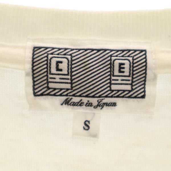 C.E シーイー 日本製 プリント 半袖 Tシャツ S ホワイト メンズ