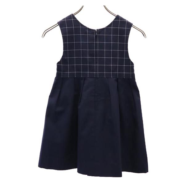 GIVENCHY ジバンシィ ノースリーブ ワンピース ネイビー系 バックジップ キッズ