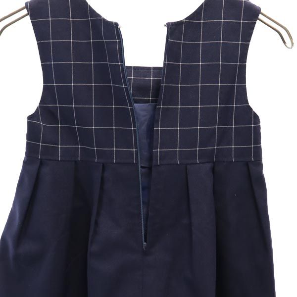 GIVENCHY ジバンシィ ノースリーブ ワンピース ネイビー系 バックジップ キッズ