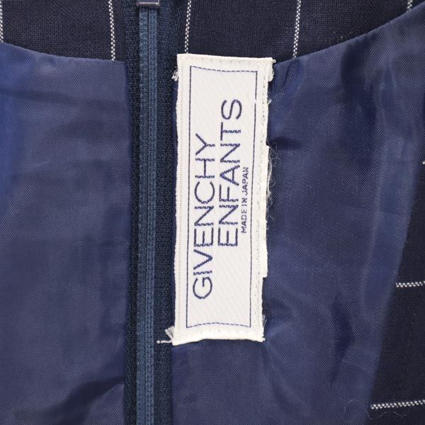GIVENCHY ジバンシィ ノースリーブ ワンピース ネイビー系 バックジップ キッズ