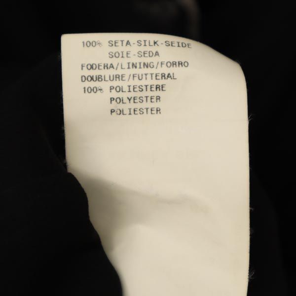 ARMANI COLLEZIONI アルマーニコレッツォーニ シルク タンクトップ 44 ブラック系 カットソー バックジップ レディース