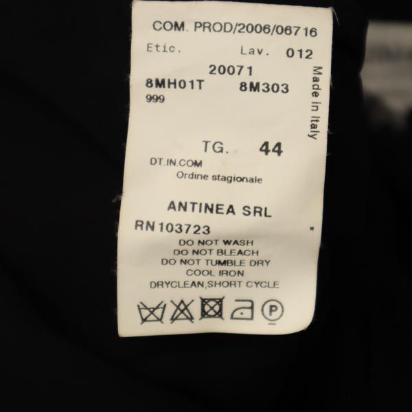 ARMANI COLLEZIONI アルマーニコレッツォーニ シルク タンクトップ 44 ブラック系 カットソー バックジップ レディース