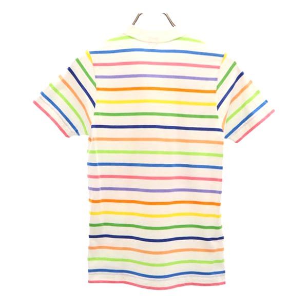 A BATHING APE アベイシングエイプ ボーダー 半袖 Tシャツ SHORT ホワイト系 レディース