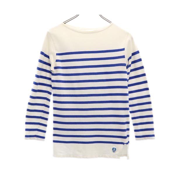 ORCIVAL オーシバル フランス製 ボーダー 長袖 バスクシャツ 白系 ロンT レディース