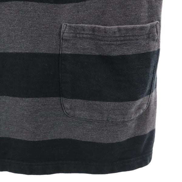 PEARLY GATES パーリーゲイツ 日本製 ボーダー ゴルフ 7分袖 チュニック 1 グレー系 レディース