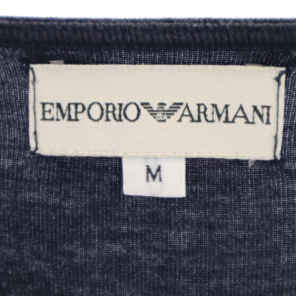 Emporio Armani エンポリオアルマーニ 半袖 Vネック Tシャツ M ネイビー レディース