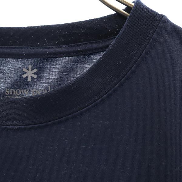 snowpeak スノーピーク プリント 半袖 Tシャツ S ネイビー系 アウトドア メンズ
