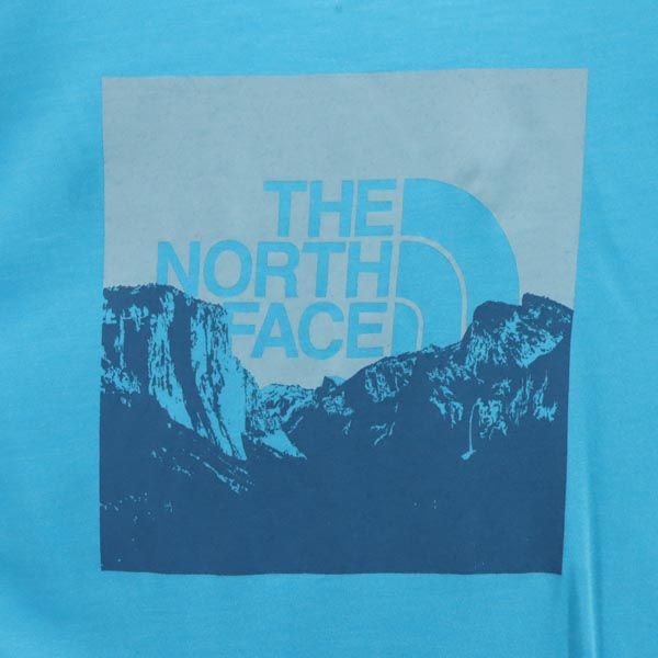 THE NORTH FACE ノースフェイス NT32183 バックプリント 半袖 Tシャツ M ブルー系 アウトドア メンズ