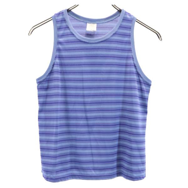 patagonia パタゴニア USA製 ボーダー タンクトップ S ブルー系 レディース