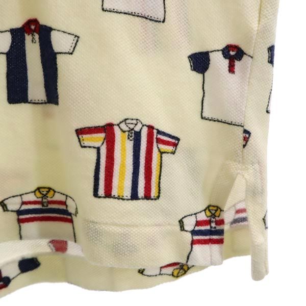 PEARLY GATES パーリーゲイツ 日本製 ゴルフ 半袖 ポロシャツ 2 ホワイト系 鹿の子 メンズ