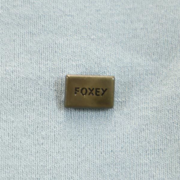 FOXEY フォクシー ノースリーブ カットソー 38 ブルー×グレー レディース