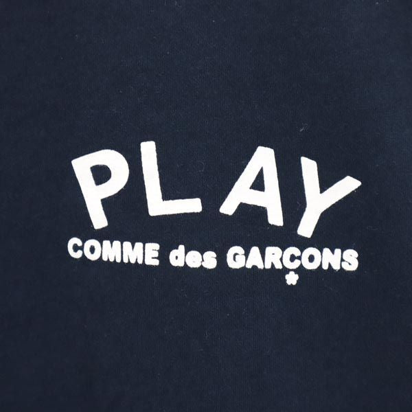 プレイコムデギャルソン 2009年 日本製 プリント 半袖 Tシャツ M ネイビー系 PLAY COMME des GARCONS レディース