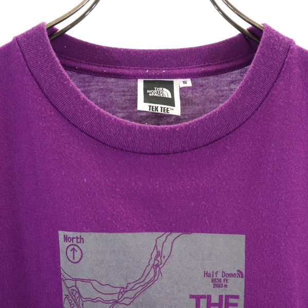 THE NORTH FACE ノースフェイス NT32900 半袖 Tシャツ S パープル アウトドア クルーネック メンズ