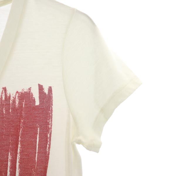 ARMANI EXCHANGE アルマーニエクスチェンジ 半袖 Vネック Tシャツ S ホワイト系 レディース