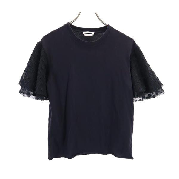 SEE BY CHLOE シーバイクロエ 半袖 袖切替 カットソー XS ネイビー系 レディース