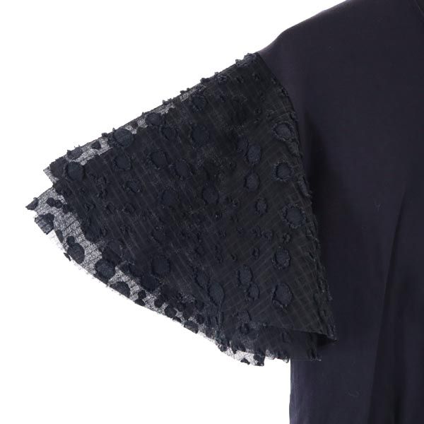 SEE BY CHLOE シーバイクロエ 半袖 袖切替 カットソー XS ネイビー系 レディース