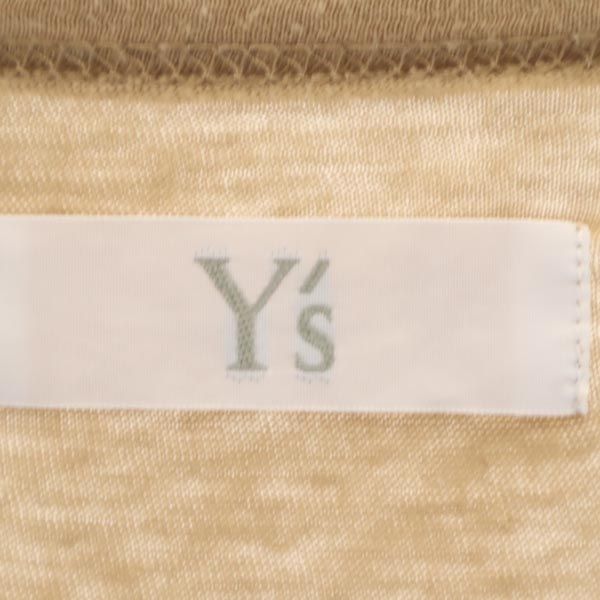 Y's ワイズ プリント 半袖 Tシャツ 2 ベージュ系 レディース