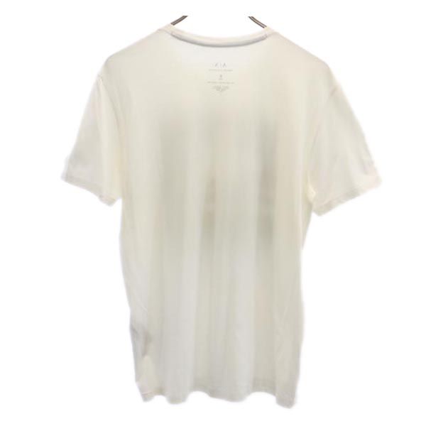 ARMANI EXCHANGE アルマーニエクスチェンジ プリント 半袖 Tシャツ S 白系 メンズ