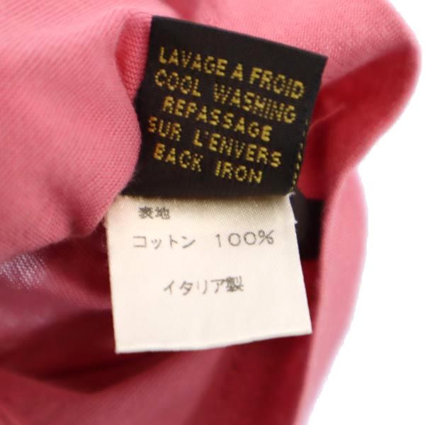 LOUIS VUITTON ルイヴィトン イタリア製 半袖 フリル カットソー M ピンク系 レディース