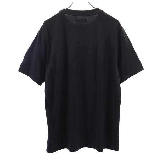 Guess ゲス トライアングルロゴ プリント 半袖 Tシャツ S ブラック系 メンズ