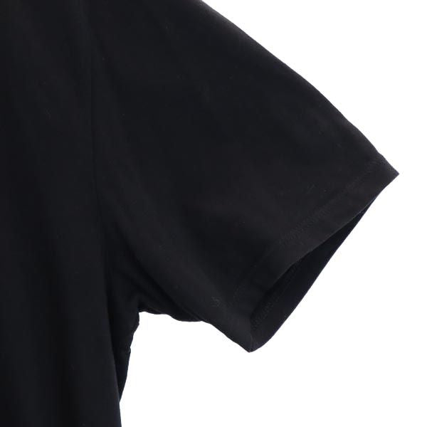 Guess ゲス トライアングルロゴ プリント 半袖 Tシャツ S ブラック系 メンズ