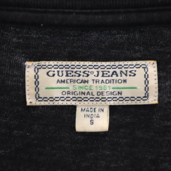 Guess ゲス トライアングルロゴ プリント 半袖 Tシャツ S ブラック系 メンズ