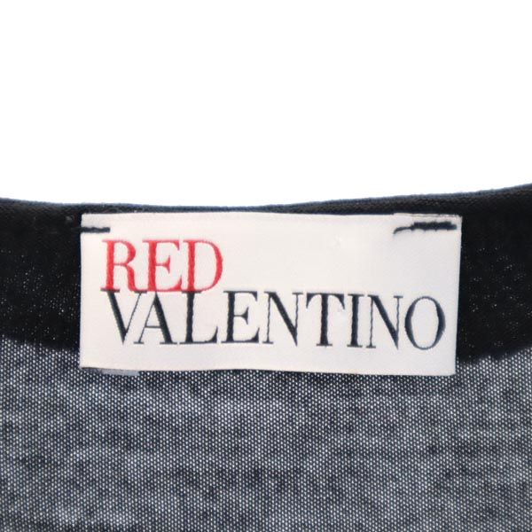 RED VALENTINO レッドヴァレンティノ 半袖 デザイン カットソー XS ブラック系 レディース