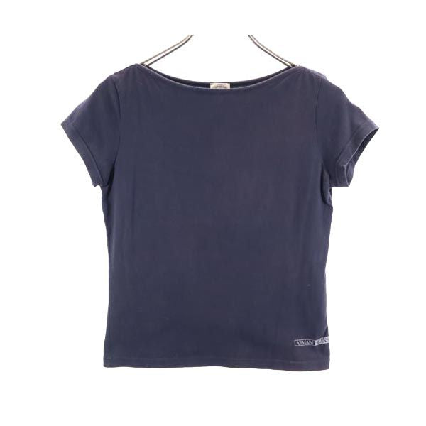 ARMANI JEANS アルマーニジーンズ 半袖 Tシャツ USA8 ネイビー系 レディース