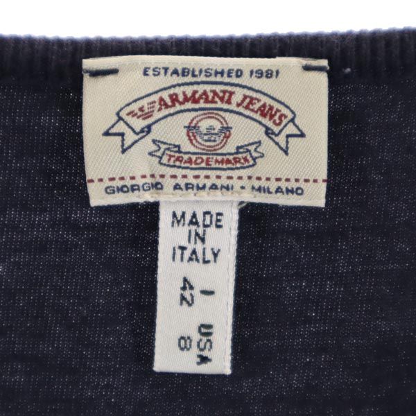 ARMANI JEANS アルマーニジーンズ 半袖 Tシャツ USA8 ネイビー系 レディース