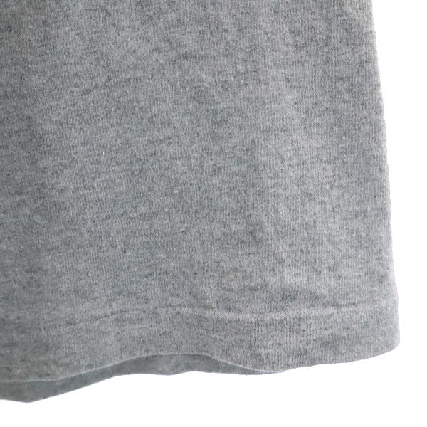 Hanes ヘインズ 80s 90s オールド プリント 半袖 Tシャツ L グレー系 メンズ