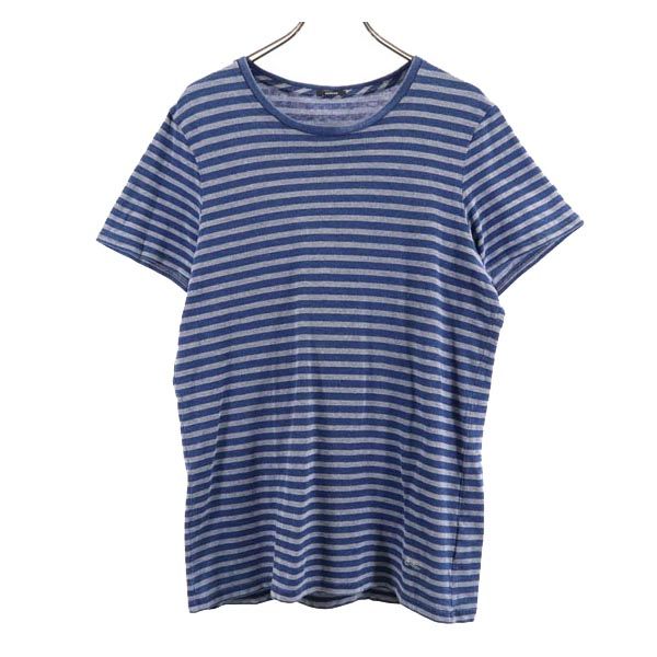 DENHAM デンハム ボーダー 半袖 Tシャツ EU S ブルー系 メンズ