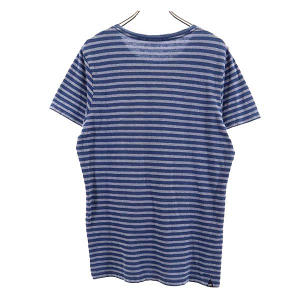 DENHAM デンハム ボーダー 半袖 Tシャツ EU S ブルー系 メンズ