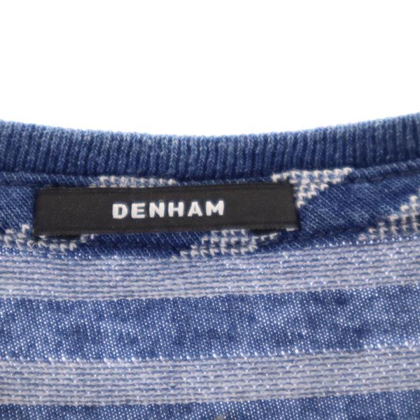 DENHAM デンハム ボーダー 半袖 Tシャツ EU S ブルー系 メンズ