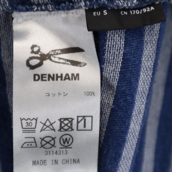 DENHAM デンハム ボーダー 半袖 Tシャツ EU S ブルー系 メンズ