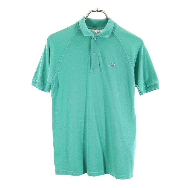 LACOSTE ラコステ 半袖 ポロシャツ 12 緑 鹿の子 メンズ