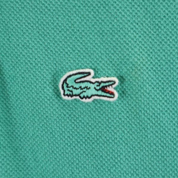LACOSTE ラコステ 半袖 ポロシャツ 12 緑 鹿の子 メンズ