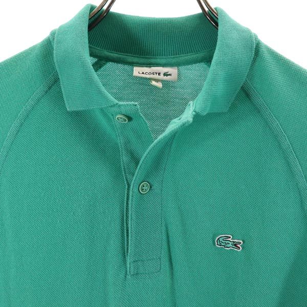 LACOSTE ラコステ 半袖 ポロシャツ 12 緑 鹿の子 メンズ