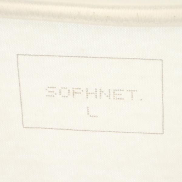 SOPHNET. ソフネット 日本製 バック切替デザイン 半袖 Tシャツ L ホワイト メンズ