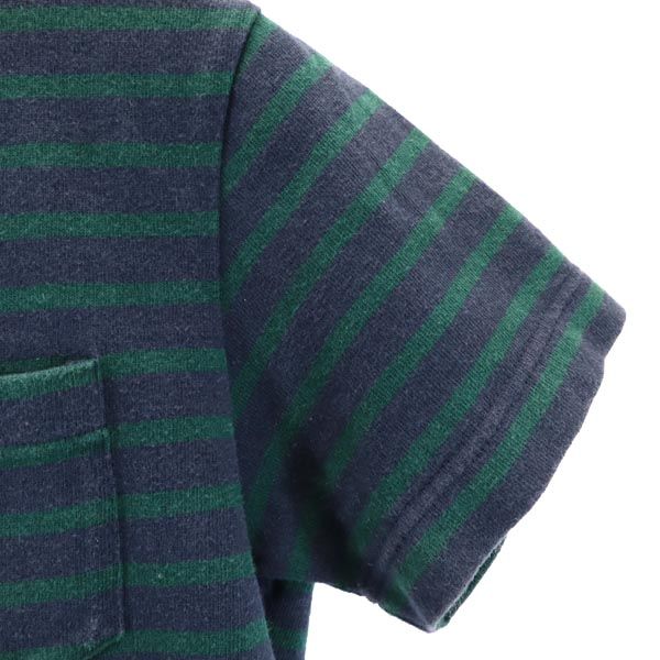 サカイ ボーダー デザイン 半袖 デザイン Tシャツ 2 グリーン Sacai 裏メッシュ カットソー レディース