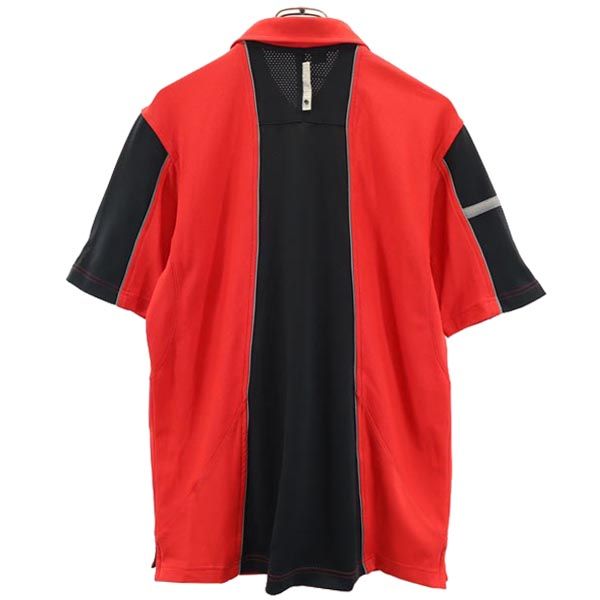 CUTTER&BUCK カッターアンドバック 半袖 ポロシャツ M レッド メンズ