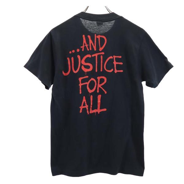 METALLICA メタリカ 80s ヴィンテージ プリント 半袖 Tシャツ 黒系 バンド バンT ロゴ メンズ