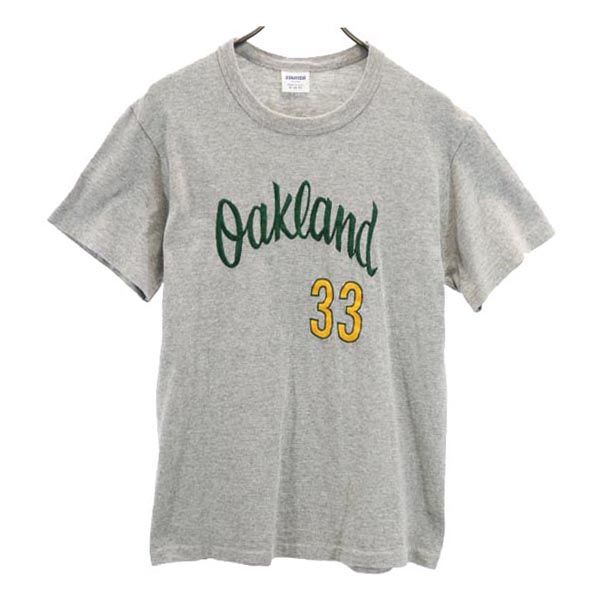 STARTER スターター 90s オールド USA製 半袖 Tシャツ M グレー系 Oakland33 メンズ